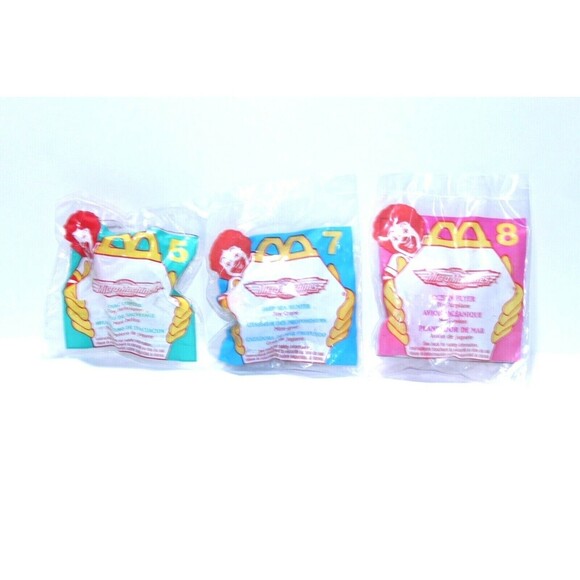 Vintage Micro Machines McDonald's Happy Meal Toys #5 #7 #8 Sealed 1996 Lot of 3 - Picture 1 of 8